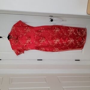 NWOT Beautiful Chinese Mandarin Dress SZ 12/14